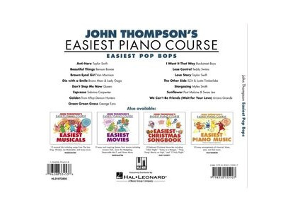 Hal Leonard John Thompson's Easiest Pop Bops click to zoom image