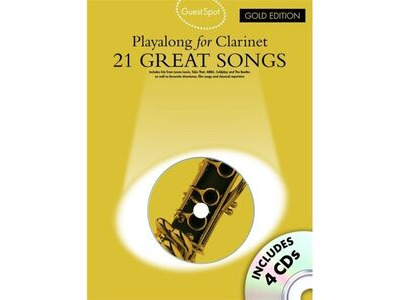 Hal Leonard Guest Spot Playalong for Clarinet 21 Great Songs with 4 CDs