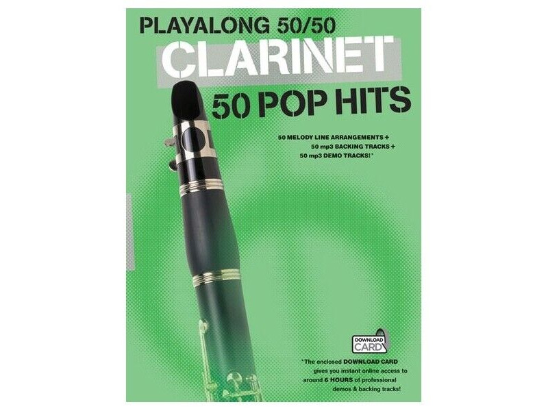 Hal Leonard Playalong 50/50 Clarinet 50 Pop Hits click to zoom image
