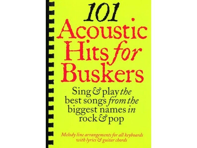 Hal Leonard 101 Acoustic Hits For Buskers click to zoom image