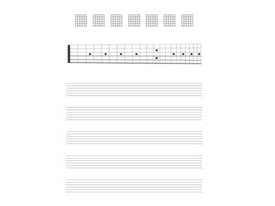 Hal Leonard Guitar Tab Manuscript Paper