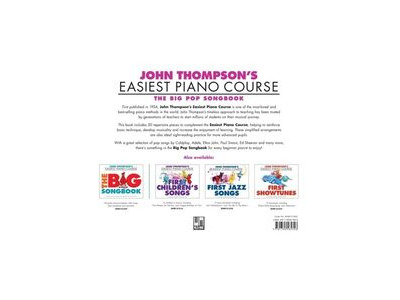 Hal Leonard John Thompsons Easiest Piano Course: The Big Pop Songbook click to zoom image