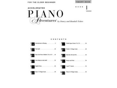 Hal Leonard Piano Adventures for the Older Beginner Theory Book 1 click to zoom image