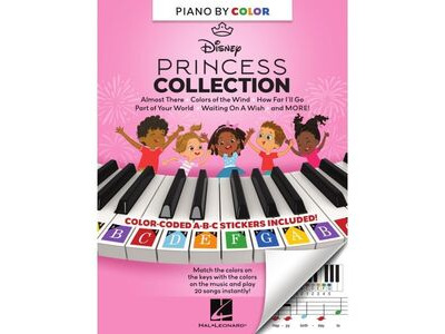 Hal Leonard Piano By Color: Disney Princess Collection