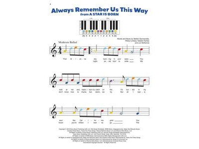 Hal Leonard Piano By Color: Pop Songs click to zoom image