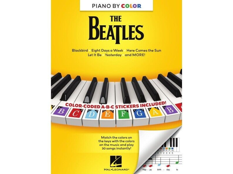 Hal Leonard Piano By Color: The Beatles click to zoom image