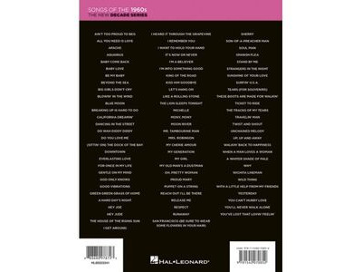 Hal Leonard The New Decade Series: Songs of the 1960's click to zoom image