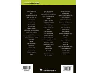 Hal Leonard The New Decade Series: Songs of the 1990's click to zoom image