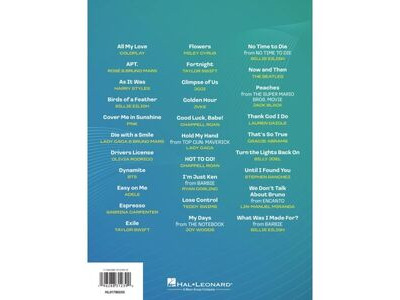 Hal Leonard Popular Sheet Music of the 2020's 30 Hit Songs click to zoom image