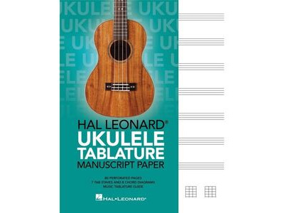 Hal Leonard Ukulele Tablature Manuscript Paper 