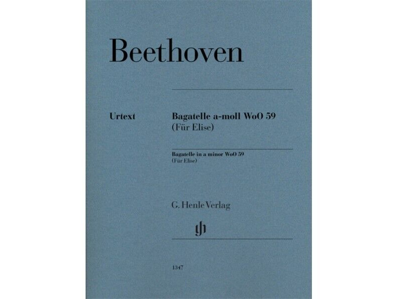 Henle Beethoven Bagatelle in A Minor Fur Elise click to zoom image
