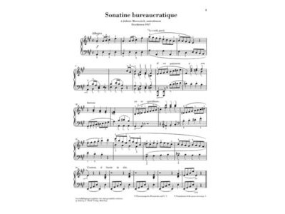 Henle Satie Sonatine Bureaucratique 