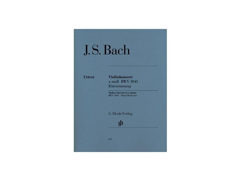 Henle Bach : Violin Concerto In A Minor BWV 1041 click to zoom image