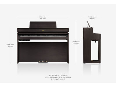 Roland HP704 Digital Piano click to zoom image