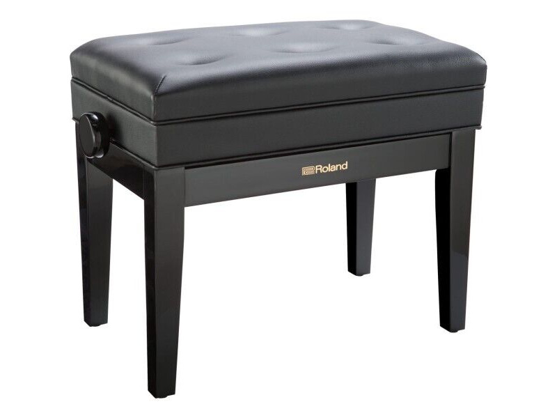 Roland RPB-400PE Piano Bench – Adjustable Seat with Storage (Polished Ebony) click to zoom image