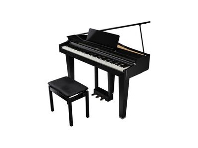 Roland GP-3 Slimline Baby Grand Piano Polished Ebony