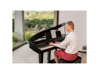 Roland GP-3 Slimline Baby Grand Piano Polished Ebony click to zoom image