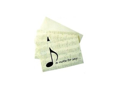 Music Gifts Company 'A Note To Say' Notelets 