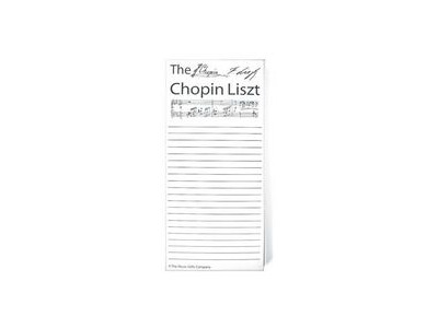 Music Gifts Company Notepad Chopin Liszt