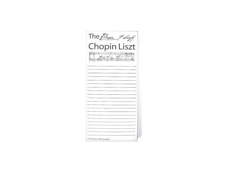 Music Gifts Company Notepad Chopin Liszt click to zoom image