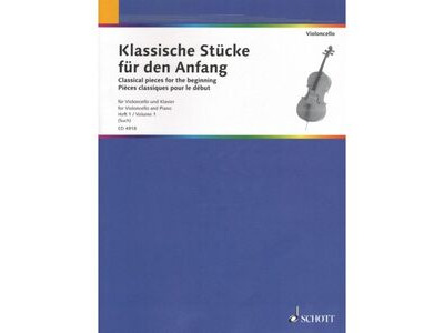 Schott Classical Pieces for the Beginning Volume 2 (Cello)