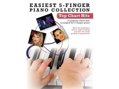 Wise Publications Easiest 5 Finger Piano Collection: Top Chart Hits