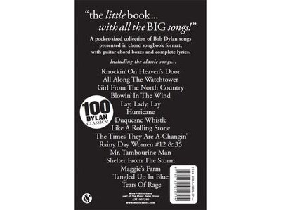 Wise Publications The Little Black Songbook: Bob Dylan click to zoom image