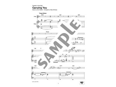 Yamaha Music Entertainment Studio Ghibli Songs for Violin and Piano (Intermediate) click to zoom image