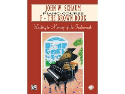 Alfred Music John W. Schaum Piano Course F The Brown Book 