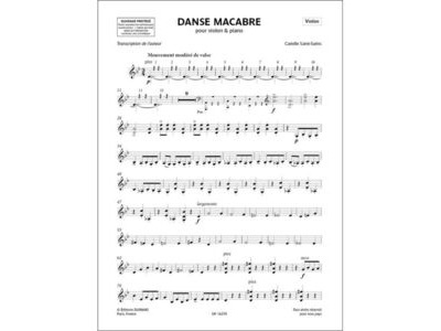 Durand Danse Macabre Opus 40 (Saint-Saëns) click to zoom image