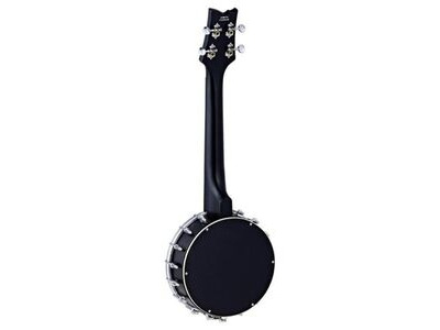 Ortega Concert Size Banjolele Ukulele Maple Black click to zoom image