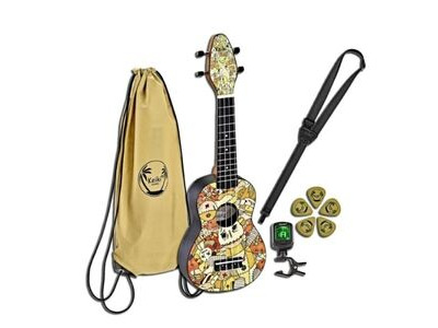 Ortega Keiki Voodoo Soprano Ukulele Pack