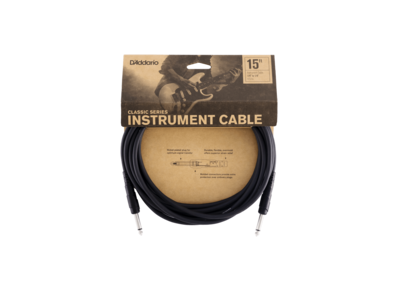 D'Addario Classic Series Instrument Cable, 15 feet click to zoom image