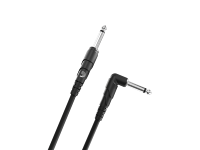 D'Addario Classic Series Instrument Cable, Right Angle Plug, 20 feet 