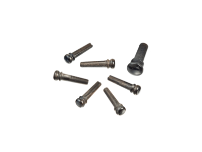 D'Addario Ebony Bridge Pins with End Pin Set, Ebony