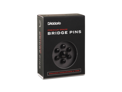 D'Addario Ebony Bridge Pins with End Pin Set, Ebony click to zoom image