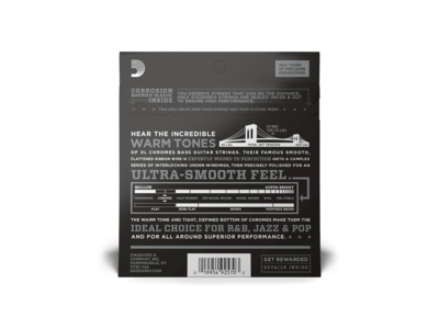 D'Addario Chromes Bass Guitar Strings, Light, 45-100, Long Scale click to zoom image