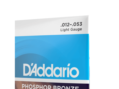 D'Addario Phosphor Bronze Acoustic Guitar Strings, Light, 12-53 click to zoom image