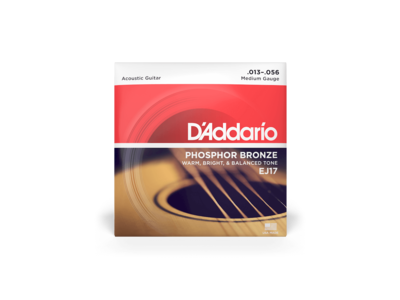 D'Addario Phosphor Bronze Acoustic Guitar Strings, Medium, 13-56 click to zoom image