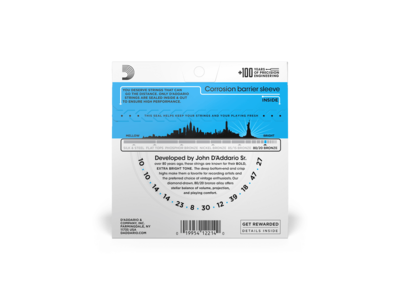 D'Addario 12-String Bronze Acoustic Guitar Strings, Light, 10-47 click to zoom image