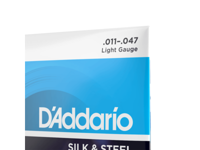 D'Addario Silk & Steel Folk Guitar Strings, 11-47 click to zoom image
