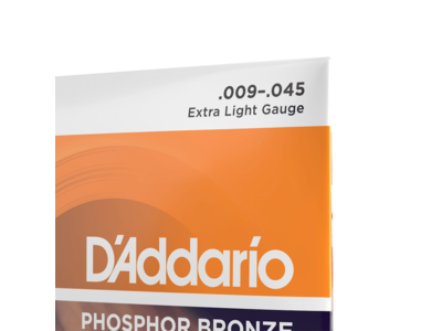 D'Addario 12-String Phosphor Bronze Acoustic Guitar Strings, Extra Light, 9-45 click to zoom image
