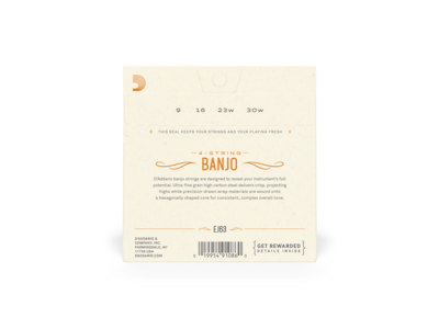 D'Addario Tenor Banjo Strings, Nickel, 9-30 click to zoom image
