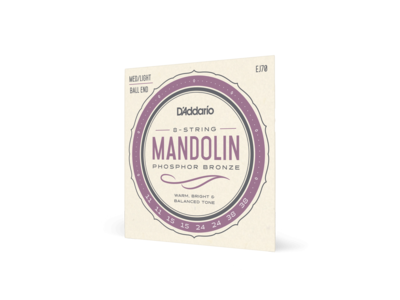 D'Addario Phosphor Bronze Mandolin Strings, Ball End, Medium/Light, 11-38