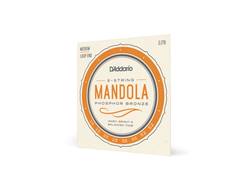 D'Addario Phosphor Bronze Mandola Strings, Medium, 15-52 click to zoom image