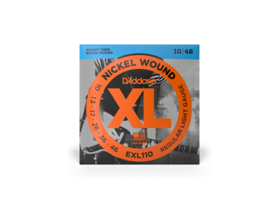 D'Addario Nickel Wound Electric Guitar Strings, Regular Light, 10-46 click to zoom image