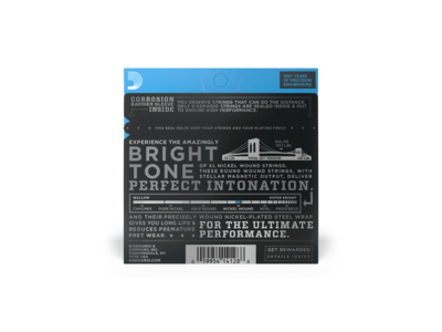 D'Addario Nickel Wound Electric Guitar Strings, Medium/Blues-Jazz Rock, 11-49 click to zoom image