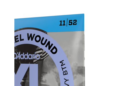 D'Addario Nickel Wound Electric Guitar Strings, Medium Top/Heavy Bottom, 11-52 click to zoom image