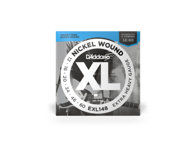 D'Addario Nickel Wound Electric Guitar Strings, Extra-Heavy, 12-60 click to zoom image