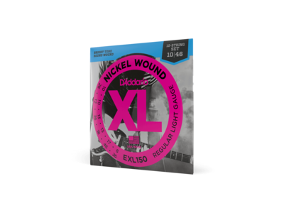 D'Addario Nickel Wound Electric Guitar Strings, 12-String, Regular Light, 10-46